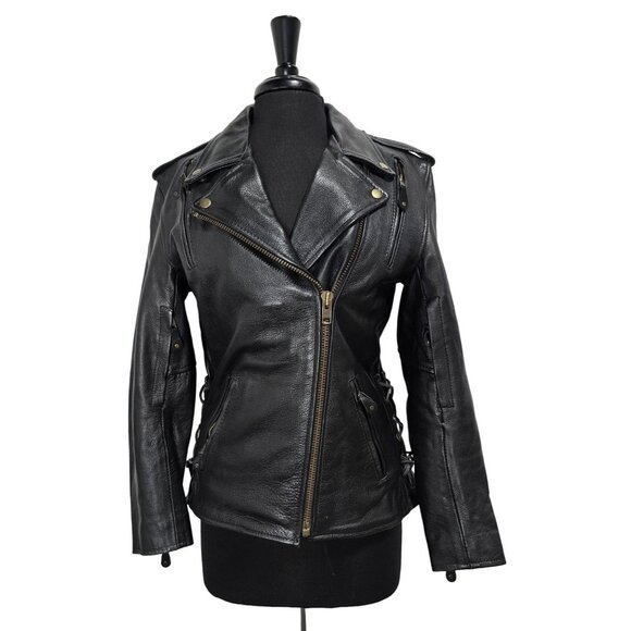 XElement Vintage Leather Jacket - Picture 1 of 9